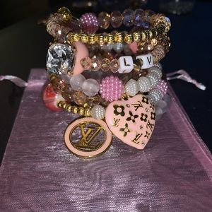 Custom beaded bracelet set